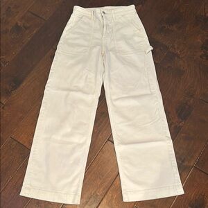 American Eagle 🦅 Off-White- Saggy Wide-Leg Pants - Size 2